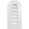 Ekena Millwork Round Top Surface Mount PVC Gable Vent: Non-Functional, w/ 3-1/2"W x 1"P Standard Frame, 12"W x 24"H GVPRT12X2401SN - alternate 1